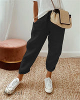 High - Waist Drawstring Linen Pants - Vendune.com
