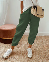 High - Waist Drawstring Linen Pants - Vendune.com