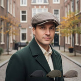 Otmar Classic Herringbone Flat Cap - Vendune.com