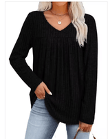 Elegant V - Neck Knit Sweater - Vendune.com