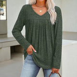 Elegant V - Neck Knit Sweater - Vendune.com